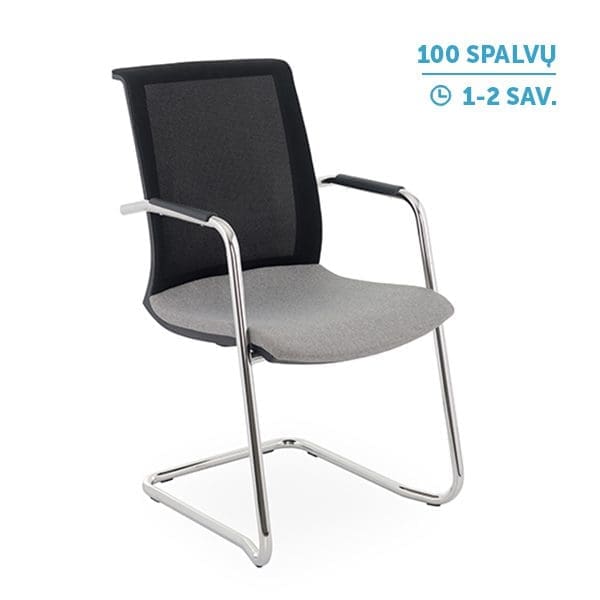 Lankytojų ir posėdžių kėdė Level_V_BS_ARM