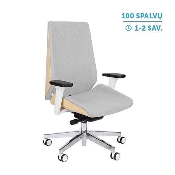 vadovo kėdė_MOON WOOD chrome